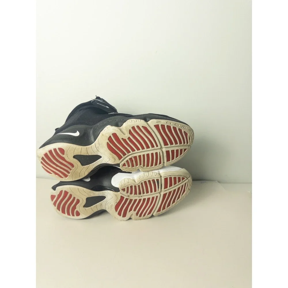 Nike Air Zoom Flight The Glove Gary Payton Black White Mens Size 13 Basketball